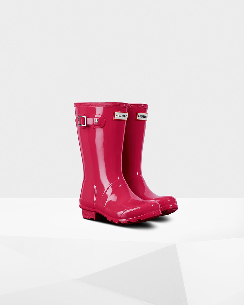 Regenlaarzen Kinderen - Hunter Original Big Gloss - Roze - 87KXZOEJL